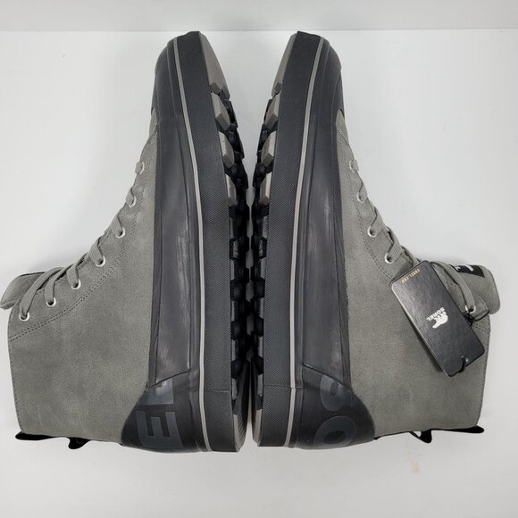 Sorel Cheyanne Metro II Men\'s Quarry Black Waterproof Boots US Size 14 NWT